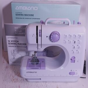 Ambiano 12 Stitch Household Sewing Machine wBox Hobby Craft Beginner Hobby 16472